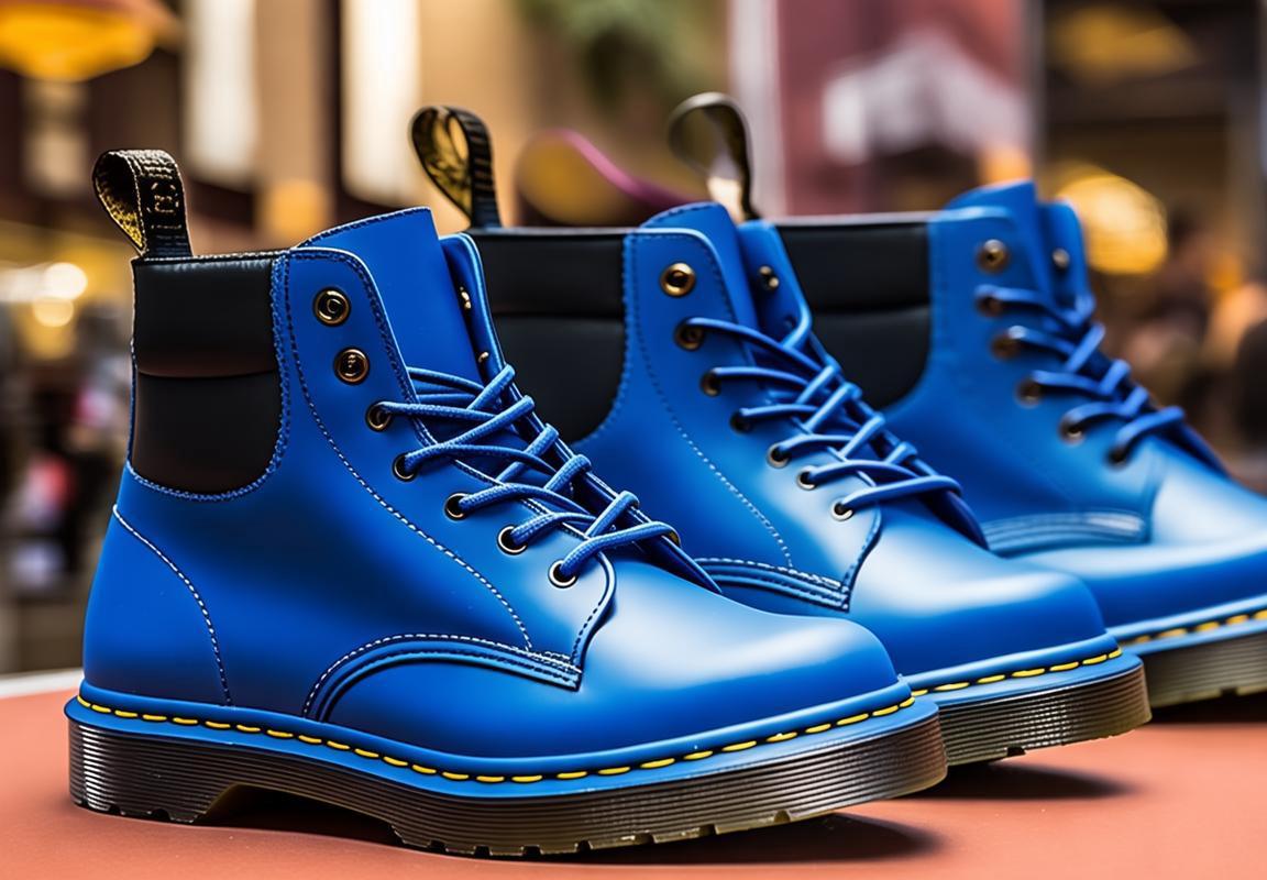Promoción Dr. Martens en Guadalajara: Zapatos Azul Series Icon 1460 para Moda Urbana